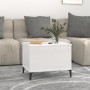 Couchtisch aus glänzend weißem Sperrholz, 60 x 44,5 x 45 cm von vidaXL, Couchtisch - Ref: Foro24-819574, Preis: 64,52 €, Raba...