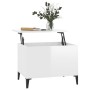 Glossy white plywood coffee table 60x44.5x45 cm by vidaXL, Coffee table - Ref: Foro24-819574, Price: 64,99 €, Discount: %