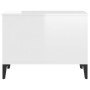 Glossy white plywood coffee table 60x44.5x45 cm by vidaXL, Coffee table - Ref: Foro24-819574, Price: 64,99 €, Discount: %