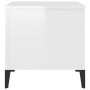 Glossy white plywood coffee table 60x44.5x45 cm by vidaXL, Coffee table - Ref: Foro24-819574, Price: 64,99 €, Discount: %