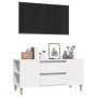 Weißer TV-Schrank aus Sperrholz, 102 x 44,5 x 50 cm von vidaXL, TV-Möbel - Ref: Foro24-819596, Preis: 61,19 €, Rabatt: %