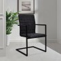 Cantilever dining chairs 6 units black synthetic leather by vidaXL, dining chairs - Ref: Foro24-272416, Price: 597,69 €, Disc...