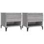 Mesas auxiliares 2 uds contrachapada gris Sonoma 50x46x50 cm de vidaXL, Mesas auxiliares - Ref: Foro24-819561, Precio: 89,99 ...