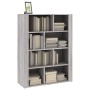 Aparador de madera contrachapada gris Sonoma 80x30x106 cm de vidaXL, Aparadores - Ref: Foro24-819498, Precio: 88,34 €, Descue...