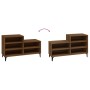 Brown oak plywood shoe cabinet 102x36x60 cm by vidaXL, Shoe racks and shoe organizers - Ref: Foro24-819739, Price: 78,99 €, D...