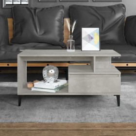 Concrete gray plywood coffee table 90x49x45 cm by vidaXL, Coffee table - Ref: Foro24-819624, Price: 76,99 €, Discount: %