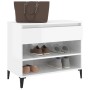 Glossy white plywood shoe cabinet 70x36x60 cm by vidaXL, Shoe racks and shoe organizers - Ref: Foro24-819766, Price: 45,74 €,...