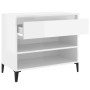 Glossy white plywood shoe cabinet 70x36x60 cm by vidaXL, Shoe racks and shoe organizers - Ref: Foro24-819766, Price: 45,74 €,...