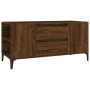 Oak brown plywood TV cabinet 102x44.5x50 cm by vidaXL, TV Furniture - Ref: Foro24-819611, Price: 83,99 €, Discount: %