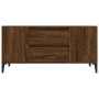 Oak brown plywood TV cabinet 102x44.5x50 cm by vidaXL, TV Furniture - Ref: Foro24-819611, Price: 83,99 €, Discount: %