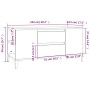 Mueble para TV madera contrachapada marrón roble 102x44,5x50 cm de vidaXL, Muebles TV - Ref: Foro24-819611, Precio: 83,09 €, ...