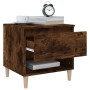 Nightstands 2 units smoked oak plywood 50x46x50 cm by vidaXL, Nightstands - Ref: Foro24-819543, Price: 81,37 €, Discount: %