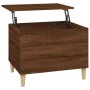 Mesa de centro madera contrachapada roble marrón 60x44,5x45 cm de vidaXL, Mesas de centro - Ref: Foro24-819571, Precio: 63,99...