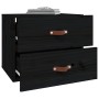 Wall bedside tables 2 pcs black 50x36x40 cm by vidaXL, Lockers and storage cabinets - Ref: Foro24-820985, Price: 88,16 €, Dis...