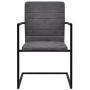 6 cantilever dining chairs in gray synthetic leather by vidaXL, dining chairs - Ref: Foro24-272418, Price: 597,69 €, Discount: %