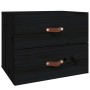 Wall bedside tables 2 pcs black 50x36x40 cm by vidaXL, Lockers and storage cabinets - Ref: Foro24-820985, Price: 88,16 €, Dis...