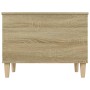 Mesa de centro madera contrachapada roble Sonoma 60x44,5x45 cm de vidaXL, Mesas de centro - Ref: Foro24-819567, Precio: 68,69...