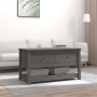 Mesa de centro de madera maciza de pino gris 102x49x55 cm de vidaXL, Mesas de centro - Ref: Foro24-820923, Precio: 124,73 €, ...