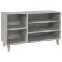 Mueble zapatero madera contrachapada gris hormigón 102x36x60 cm de vidaXL, Zapateros y organizadores de calzado - Ref: Foro24...