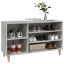 Mueble zapatero madera contrachapada gris hormigón 102x36x60 cm de vidaXL, Zapateros y organizadores de calzado - Ref: Foro24...