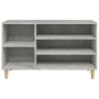 Mueble zapatero madera contrachapada gris hormigón 102x36x60 cm de vidaXL, Zapateros y organizadores de calzado - Ref: Foro24...