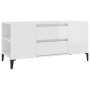 Hochglanzweißer TV-Schrank aus Sperrholz, 102 x 44,5 x 50 cm von vidaXL, TV-Möbel - Ref: Foro24-819606, Preis: 81,47 €, Rabat...