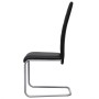 Cantilever dining chairs 6 units black synthetic leather by vidaXL, dining chairs - Ref: Foro24-272420, Price: 364,94 €, Disc...