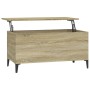 Mesa de centro madera contrachapada roble Sonoma 90x44,5x45 cm de vidaXL, Mesas de centro - Ref: Foro24-819591, Precio: 68,99...