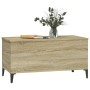 Mesa de centro madera contrachapada roble Sonoma 90x44,5x45 cm de vidaXL, Mesas de centro - Ref: Foro24-819591, Precio: 68,99...