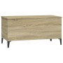 Mesa de centro madera contrachapada roble Sonoma 90x44,5x45 cm de vidaXL, Mesas de centro - Ref: Foro24-819591, Precio: 68,99...