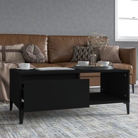 Black plywood coffee table 90x50x36.5 cm by vidaXL, Coffee table - Ref: Foro24-821053, Price: 47,32 €, Discount: %