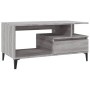 Sonoma gray plywood coffee table 90x49x45 cm by vidaXL, Coffee table - Ref: Foro24-819626, Price: 82,99 €, Discount: %