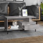 Sonoma gray plywood coffee table 90x49x45 cm by vidaXL, Coffee table - Ref: Foro24-819626, Price: 82,99 €, Discount: %