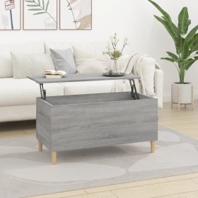 Mesa de centro madera contrachapada gris Sonoma 90x44,5x45 cm de vidaXL, Mesas de centro - Ref: Foro24-819586, Precio: 70,99 ...