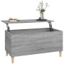 Mesa de centro madera contrachapada gris Sonoma 90x44,5x45 cm de vidaXL, Mesas de centro - Ref: Foro24-819586, Precio: 70,65 ...