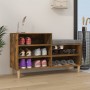 Smoked oak plywood shoe cabinet 102x36x60 cm by vidaXL, Shoe racks and shoe organizers - Ref: Foro24-819729, Price: 55,83 €, ...