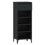 Black plywood shoe cabinet 40x36x105 cm by vidaXL, Shoe racks and shoe organizers - Ref: Foro24-819781, Price: 77,99 €, Disco...