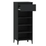 Black plywood shoe cabinet 40x36x105 cm by vidaXL, Shoe racks and shoe organizers - Ref: Foro24-819781, Price: 77,99 €, Disco...