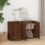 Oak brown plywood sideboard 100x33x59.5 cm by vidaXL, Sideboards - Ref: Foro24-821003, Price: 102,25 €, Discount: %