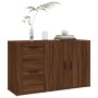 Aparador de madera contrachapada marrón roble 100x33x59,5 cm de vidaXL, Aparadores - Ref: Foro24-821003, Precio: 102,25 €, De...