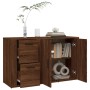 Oak brown plywood sideboard 100x33x59.5 cm by vidaXL, Sideboards - Ref: Foro24-821003, Price: 102,25 €, Discount: %