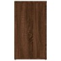 Aparador de madera contrachapada marrón roble 100x33x59,5 cm de vidaXL, Aparadores - Ref: Foro24-821003, Precio: 102,25 €, De...