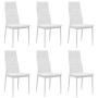 Dining chairs 6 units white artificial leather by vidaXL, dining chairs - Ref: Foro24-275436, Price: 225,41 €, Discount: %