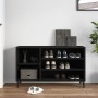 Black plywood shoe cabinet 102x36x60 cm by vidaXL, Shoe racks and shoe organizers - Ref: Foro24-819749, Price: 69,83 €, Disco...