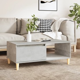 Concrete gray plywood coffee table 90x50x36.5 cm by vidaXL, Coffee table - Ref: Foro24-821048, Price: 60,46 €, Discount: %