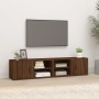 TV cabinet 2 units brown oak plywood 80x31.5x36cm by vidaXL, TV Furniture - Ref: Foro24-819451, Price: 72,76 €, Discount: %