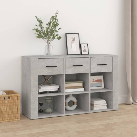 Concrete gray plywood sideboard 100x30x59.5 cm by vidaXL, Sideboards - Ref: Foro24-821008, Price: 86,36 €, Discount: %