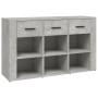 Concrete gray plywood sideboard 100x30x59.5 cm by vidaXL, Sideboards - Ref: Foro24-821008, Price: 86,36 €, Discount: %