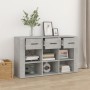 Concrete gray plywood sideboard 100x30x59.5 cm by vidaXL, Sideboards - Ref: Foro24-821008, Price: 86,36 €, Discount: %