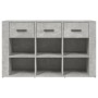 Concrete gray plywood sideboard 100x30x59.5 cm by vidaXL, Sideboards - Ref: Foro24-821008, Price: 86,36 €, Discount: %